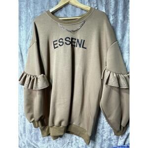 Essenl Sweater With Chain Oversize‎ Sweater Women's Size XL NO TAGS